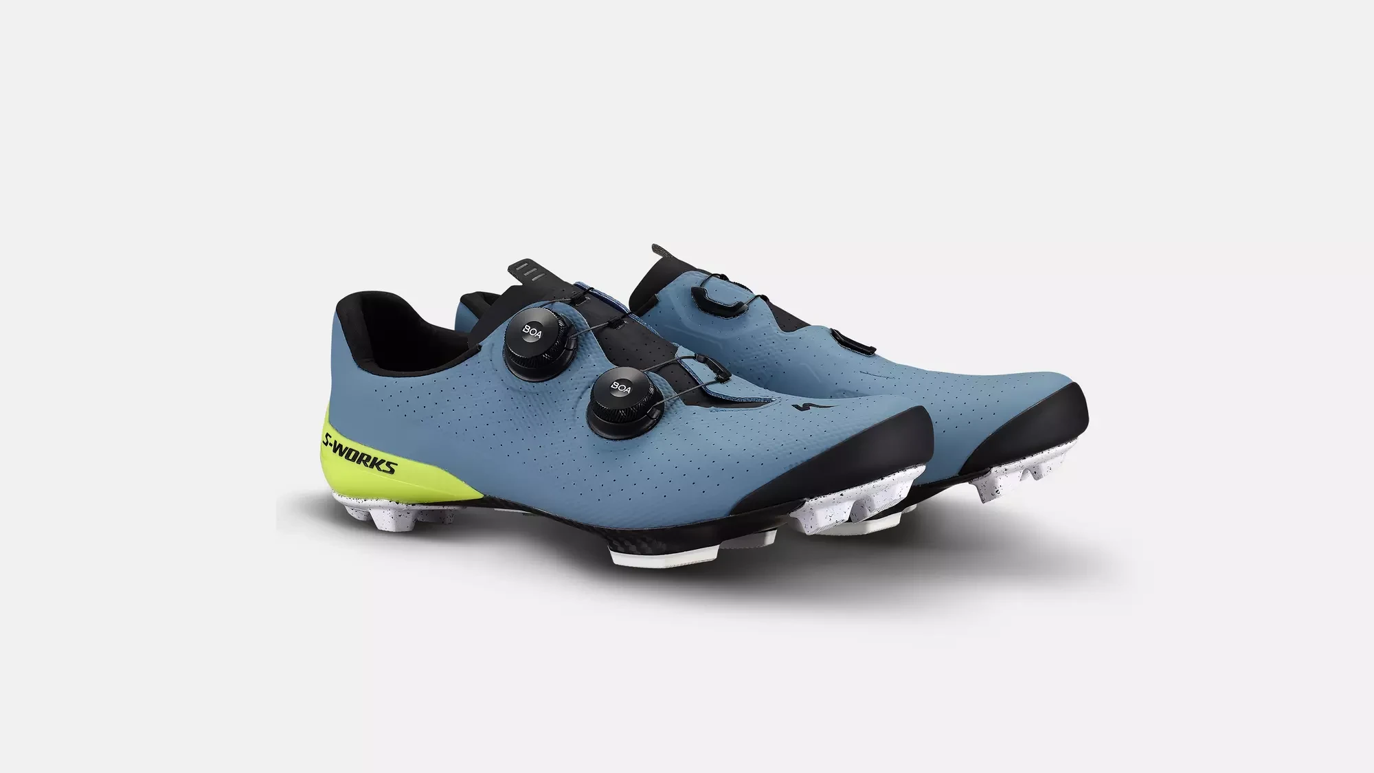 Specialized S-Works Recon mountain gravel clipless shoe steel blue dual BOA